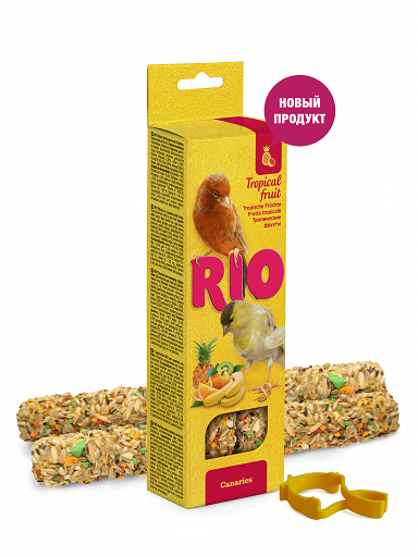 RIO Палочки для канареек с тропическими фруктами, 80 г, 2 шт.